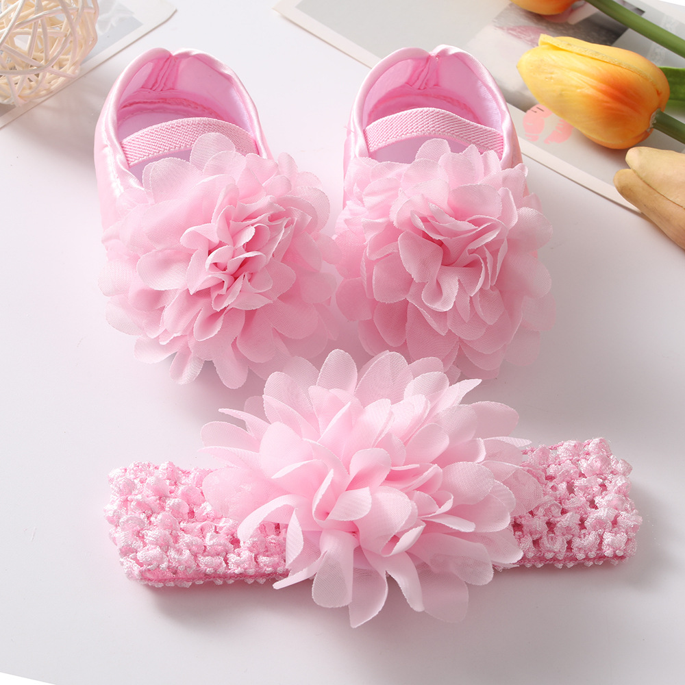 BABY SHOES WITH HEAD BAND P018