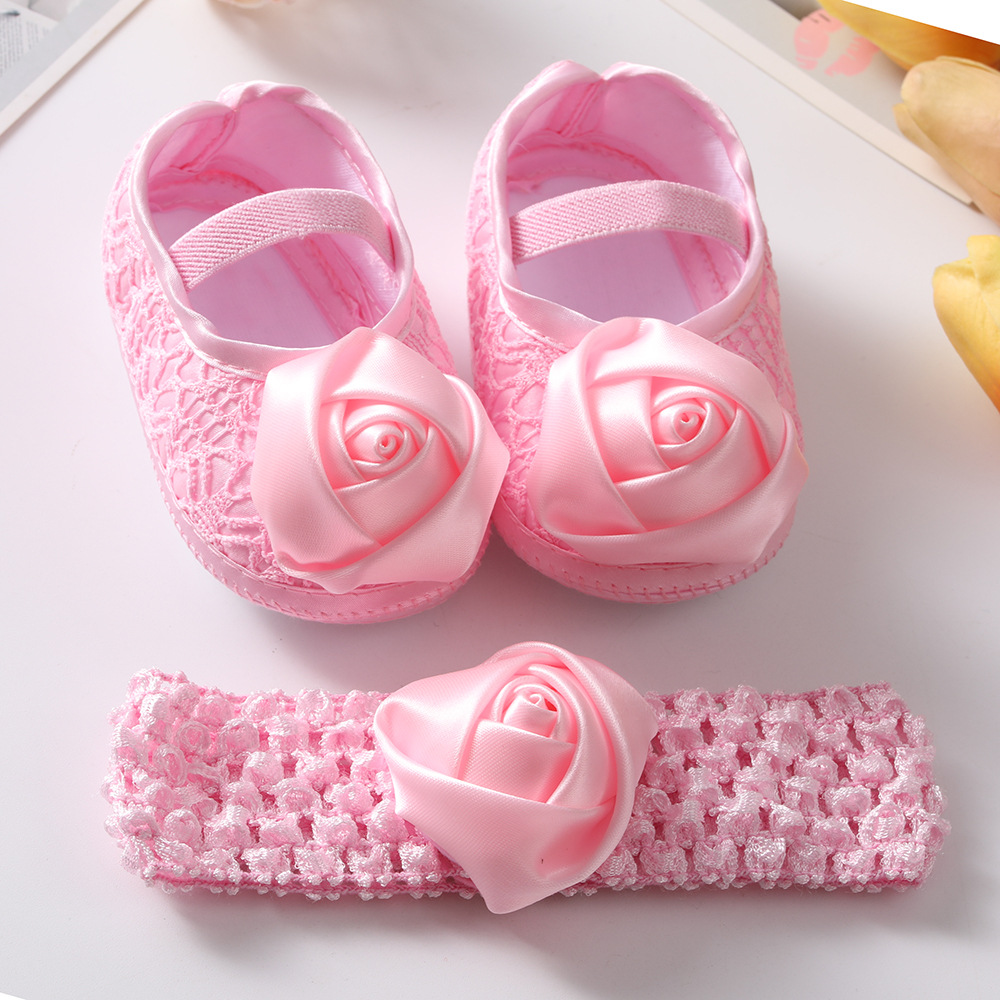 BABY SHOES WITH HEAD BAND P07
